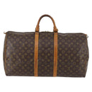 LOUIS VUITTON Monogram Keepall 55 Boston Bag M41424 LV Auth 136358-2