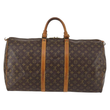 LOUIS VUITTON Monogram Keepall 55 Boston Bag M41424 LV Auth 136358 - 0