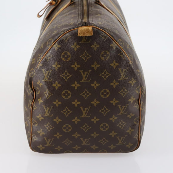 LOUIS VUITTON Monogram Keepall 55 Boston Bag M41424 LV Auth 136358