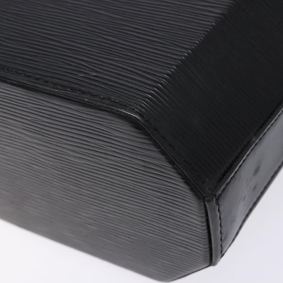 LOUIS VUITTON Epi Sac Seau Shoulder Bag Black M80161 LV Auth 136362