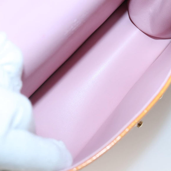 LOUIS VUITTON Vernis Spring Street Hand Bag Marshmallow Pink M91033 Auth 136363