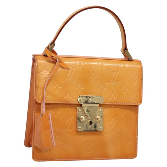 LOUIS VUITTON Vernis Spring Street Hand Bag Marshmallow Pink M91033 Auth 136363