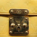 LOUIS VUITTON Monogram Vernis Spring Street Hand Bag Gris M91029 LV Auth 136364-19