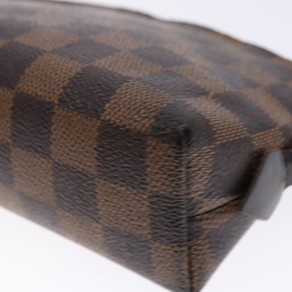 LOUIS VUITTON Damier Ebene Pochette Cosmetic PM Pouch N47516 LV Auth 136365
