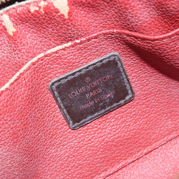 LOUIS VUITTON Damier Ebene Pochette Cosmetic PM Pouch N47516 LV Auth 136365