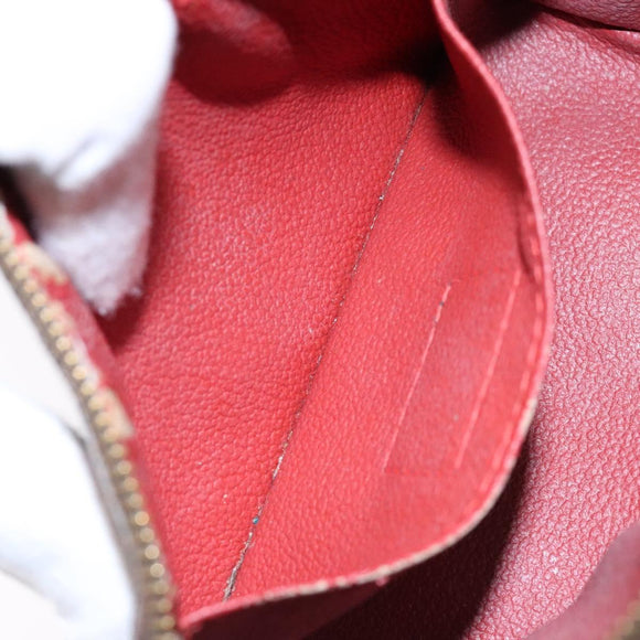 LOUIS VUITTON Damier Ebene Pochette Cosmetic PM Pouch N47516 LV Auth 136365