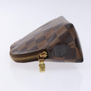 LOUIS VUITTON Damier Ebene Pochette Cosmetic PM Pouch N47516 LV Auth 136365-4