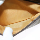 GUCCI GG Supreme Web Sherry Line Bag PVC Beige Gold 119 02 087 Auth 136367-11