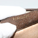 GUCCI GG Supreme Web Sherry Line Bag PVC Beige Gold 119 02 087 Auth 136367-12