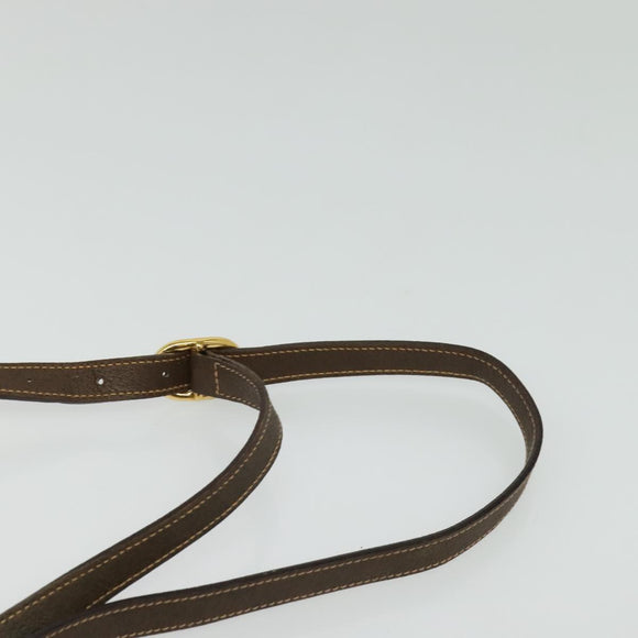 GUCCI GG Supreme Web Sherry Line Bag PVC Beige Gold 119 02 087 Auth 136367