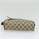 GUCCI GG Supreme Web Sherry Line Bag PVC Beige Gold 119 02 087 Auth 136367-5