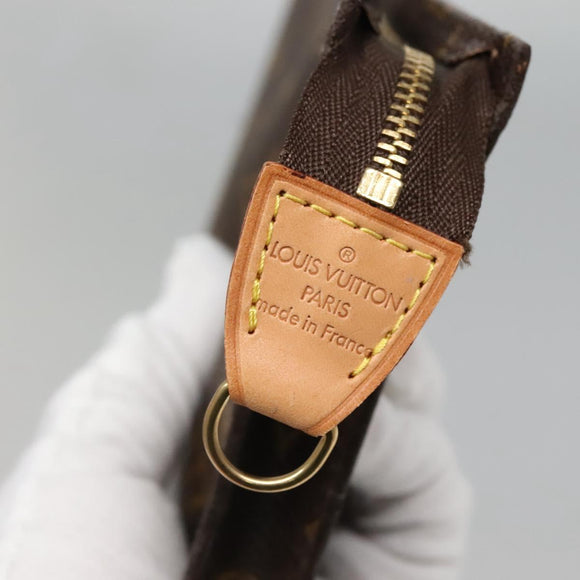 LOUIS VUITTON Monogram Bucket PM Accessory Pouch LV Auth 136373