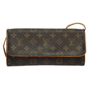 LOUIS VUITTON Monogram Pochette Twin GM Shoulder Bag M51852 LV Auth 136381-13