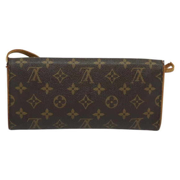 LOUIS VUITTON Monogram Pochette Twin GM Shoulder Bag M51852 LV Auth 136381
