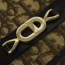 Christian Dior Trotter Canvas Chain Shoulder Bag Beige Gold Auth 136388-14