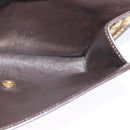 Christian Dior Trotter Canvas Chain Shoulder Bag Beige Gold Auth 136388-19