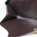 Christian Dior Trotter Canvas Chain Shoulder Bag Beige Gold Auth 136388-20