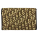 Christian Dior Trotter Canvas Chain Shoulder Bag Beige Gold Auth 136388-3