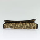 Christian Dior Trotter Canvas Chain Shoulder Bag Beige Gold Auth 136388-9