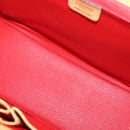 CELINE Hand Bag Leather 2way Yellow Auth 136390-10