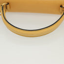 CELINE Hand Bag Leather 2way Yellow Auth 136390-7