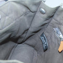 HERMES Fourre Tout PM Hand Bag Canvas Gray Navy Auth 136396-17