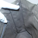 HERMES Fourre Tout PM Hand Bag Canvas Gray Navy Auth 136396-18