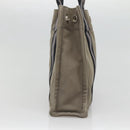 HERMES Fourre Tout PM Hand Bag Canvas Gray Navy Auth 136396-3