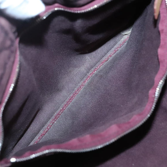 HERMES Fourre Tout PM Hand Bag Canvas Bordeaux Auth 136397