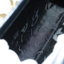 Salvatore Ferragamo Gancini Hand Bag Leather 2way Black Gold Auth 136400-23