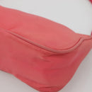 PRADA Accessory Pouch Nylon Pink Silver Auth 136404-8