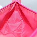 PRADA Accessory Pouch Nylon Pink Silver Auth 136404-21