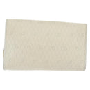 Christian Dior Honeycomb Canvas Shoulder Bag PVC White Gold Auth 136409-3