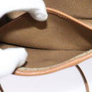 Christian Dior Honeycomb Canvas Shoulder Bag PVC Beige Gold Auth 136410-20