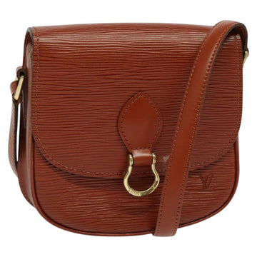 LOUIS VUITTON Epi Saint Cloud PM Shoulder Bag Brown M52213 LV Auth 136414