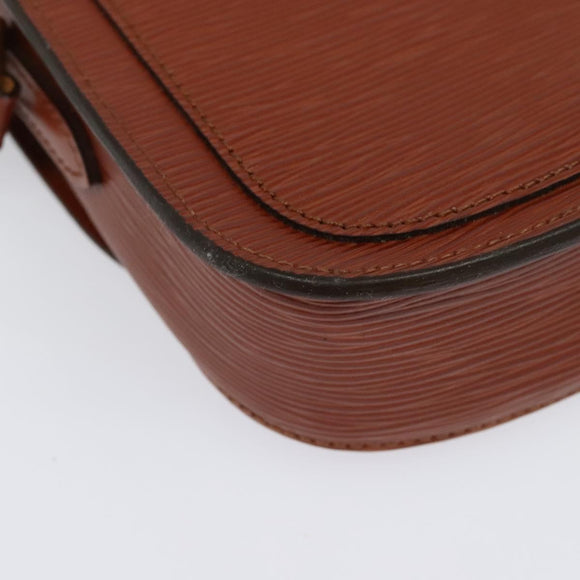 LOUIS VUITTON Epi Saint Cloud PM Shoulder Bag Brown M52213 LV Auth 136414