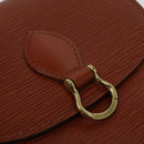 LOUIS VUITTON Epi Saint Cloud PM Shoulder Bag Brown M52213 LV Auth 136414-17