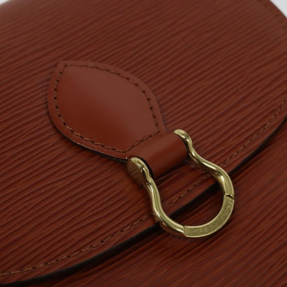LOUIS VUITTON Epi Saint Cloud PM Shoulder Bag Brown M52213 LV Auth 136414