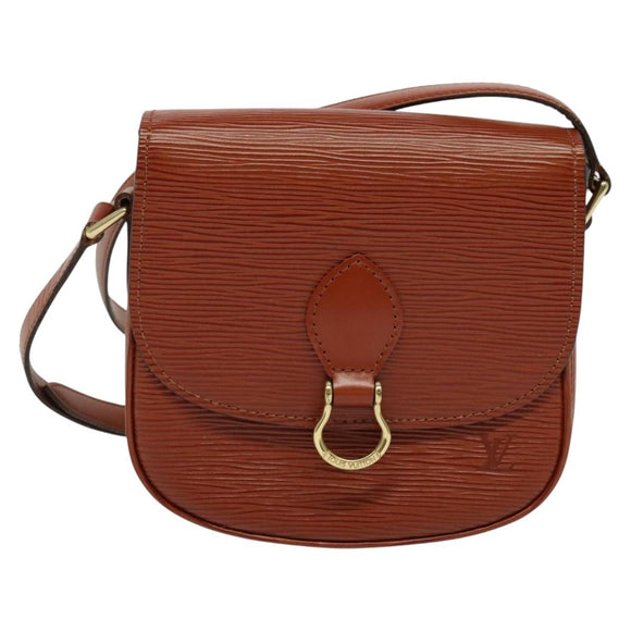 LOUIS VUITTON Epi Saint Cloud PM Shoulder Bag Brown M52213 LV Auth 136414