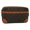 LOUIS VUITTON Monogram Compiegne 28 Clutch Bag M51845 LV Auth 136421-1