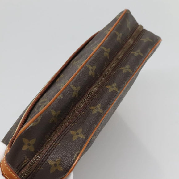 LOUIS VUITTON Monogram Compiegne 28 Clutch Bag M51845 LV Auth 136421