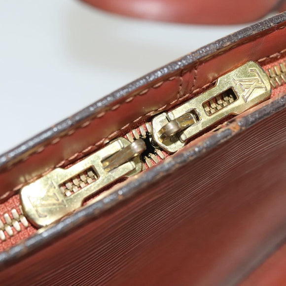 LOUIS VUITTON Epi Lussac Shoulder Bag Brown M52283 LV Auth 136432