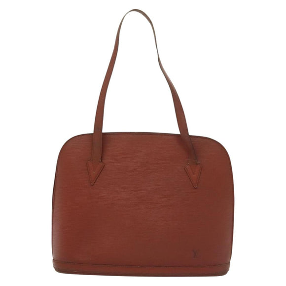 LOUIS VUITTON Epi Lussac Shoulder Bag Brown M52283 LV Auth 136432