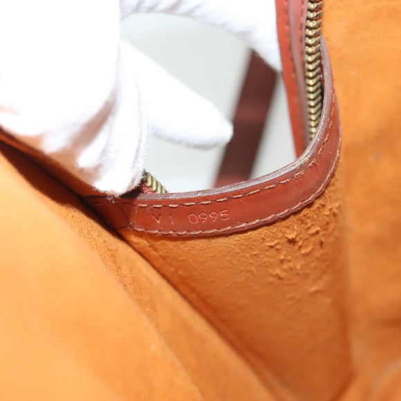 LOUIS VUITTON Epi Lussac Shoulder Bag Brown M52283 LV Auth 136432