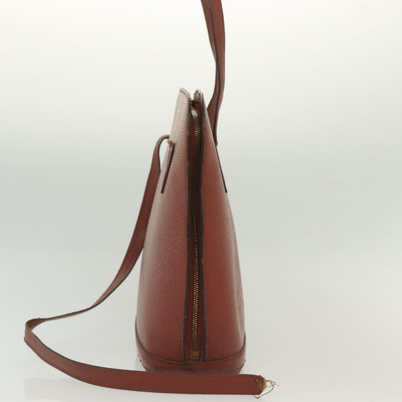 LOUIS VUITTON Epi Lussac Shoulder Bag Brown M52283 LV Auth 136432