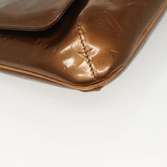 LOUIS VUITTON Monogram Vernis Thompson Street Bag Bronze M91124 LV Auth 136433