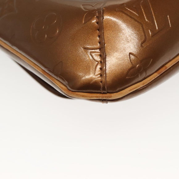 LOUIS VUITTON Monogram Vernis Thompson Street Bag Bronze M91124 LV Auth 136433