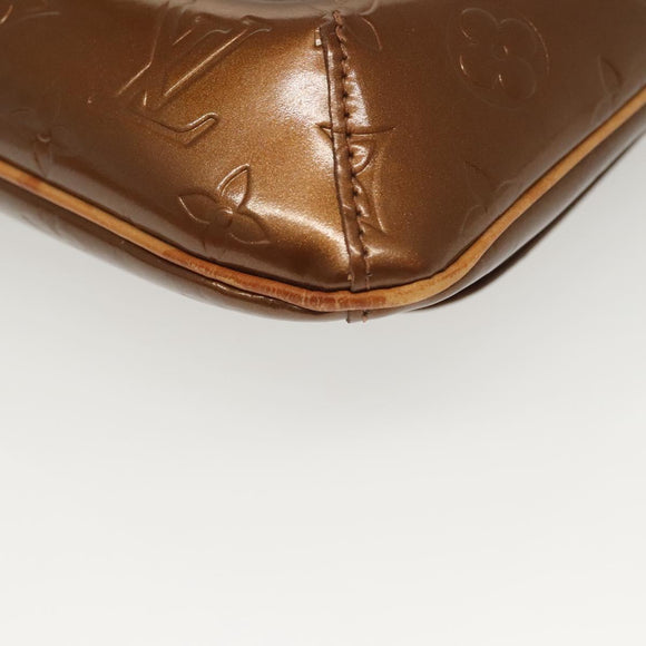 LOUIS VUITTON Monogram Vernis Thompson Street Bag Bronze M91124 LV Auth 136433
