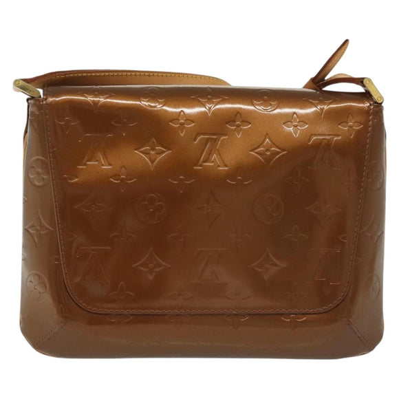 LOUIS VUITTON Monogram Vernis Thompson Street Bag Bronze M91124 LV Auth 136433