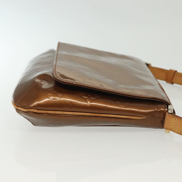 LOUIS VUITTON Monogram Vernis Thompson Street Bag Bronze M91124 LV Auth 136433
